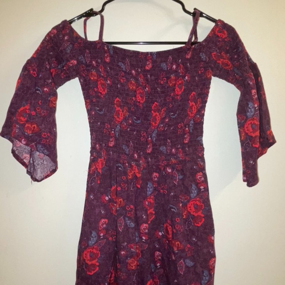 Hollister Smocked Cold Shoulder Romper